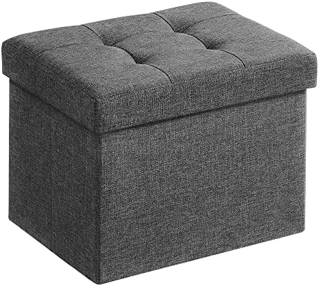 SONGMICS Ottoman Storage Bench, 21 Gal. Folding Chest With Breathable Linen-Look Fabric, Holds 660 Lb, For Entryway, Living Room, Bedroom, Light Gray ULSF001G02 8 SONGMICS Ottoman Storage Bench, 21 Gal. Folding Chest With Breathable Linen-Look Fabric, Holds 660 Lb, For Entryway, Living Room, Bedroom, Light Gray ULSF001G02 - Image 8