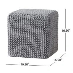 Christopher Knight Home Scott Knitted Foot Stool, Light Gray 10 Christopher Knight Home Scott Knitted Foot Stool, Light Gray -Best Furniture Store 51hvGbCZh0L