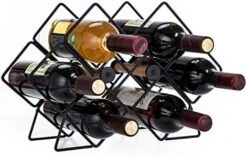 Home Zone Living Wine Rack For Countertop - Holds Up To 8 Bottles -Best Furniture Store 51i41OJtYkL. AC