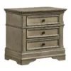 Furniture Of America Bunde Transitional Wood 3-Drawer Nightstand In Warm Gray