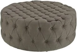Modway Amour Fabric Upholstered Button-Tufted Round Ottoman In Azure -Best Furniture Store 51iPdHll 1L. AC