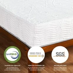 10 Inch Omega Hybrid Gel Infused Memory Foam And Pocket Spring Mattress (Twin) -Best Furniture Store 51ii8HbxcAL