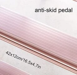 GENERIC 5 Step Ladder Aluminum Alloy Ladder Folding Ladder With Wide Anti-Slip Pedal Flower Stand Storage Rack Drying Rack Portable Step Ladder For Home And Kitchen Use Space Saving (Color : Bruin) -Best Furniture Store 51irkWvQJrL