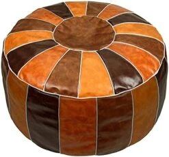Bohepuffex Handmade Moroccan Pouf Foot Stool Round & Large Storage Cover Bohemian Style Ottoman An Exotic Décor For Living Room Bedroom Or Wedding Gifts Faux Leather Unstuffed Only Cover (color Block) 20 Bohepuffex Handmade Moroccan Pouf Foot Stool Round & Large Storage Cover Bohemian Style Ottoman An Exotic Décor For Living Room Bedroom Or Wedding Gifts Faux Leather Unstuffed Only Cover (color Block) -Best Furniture Store 51jI4U8zIqL. AC