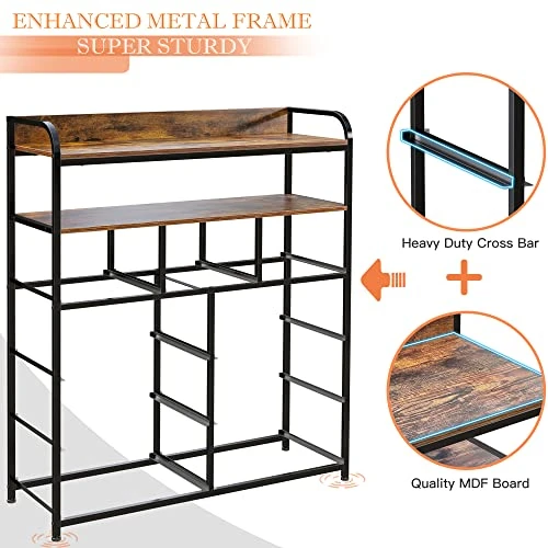 Dresser For Bedroom With 9 Drawers, Tall Dressers For Bedroom With Shelves Dressers & Chests Of Drawers Fabric Storage Drawer Units For Bedroom, Closet, Rustic Brown 6 Dresser For Bedroom With 9 Drawers, Tall Dressers For Bedroom With Shelves Dressers & Chests Of Drawers Fabric Storage Drawer Units For Bedroom, Closet, Rustic Brown - Image 6