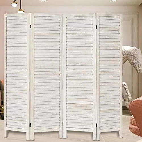 Room Divider 5.6 FT Tall Room Dividers And Folding Privacy Screens Wood Room Divider Wall Folding Screen, Room Divider Screen, 16" Wide Panel Brown, 8 Panel 8 Room Divider 5.6 FT Tall Room Dividers And Folding Privacy Screens Wood Room Divider Wall Folding Screen, Room Divider Screen, 16" Wide Panel Brown, 8 Panel - Image 8