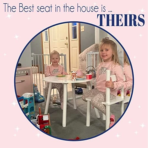 Personalized Tea Party Childrens White Table And Chair Set 3 Personalized Tea Party Childrens White Table And Chair Set - Image 3