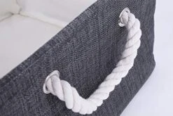 Large Toy Storage Organizer Baskets Laundry Bins With Handle Square Gift Box With Sturdy Rod Clothes Container Decorative Empty Cubes Bag For Home Closet Shelves Baby Nursery Play Room -Best Furniture Store 51kJekYvW9L