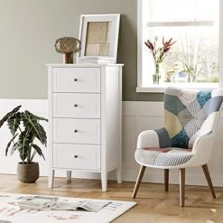 4 Drawer Dresser, Antique Wide Chest Of Drawers With Solid Frame, Closet Dresser Tall Storage Chest Cabinet Nightstand For Living Room, Bathroom, Entryway, White 14 4 Drawer Dresser, Antique Wide Chest Of Drawers With Solid Frame, Closet Dresser Tall Storage Chest Cabinet Nightstand For Living Room, Bathroom, Entryway, White -Best Furniture Store 51kK1LxyGaL