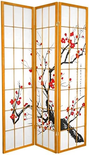 Al Furniture 6 Ft. Tall Flower Blossom Divider - Black - 6 Panels 9 Al Furniture 6 Ft. Tall Flower Blossom Divider - Black - 6 Panels - Image 9