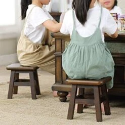 CDYD Solid Wood Stool,Handmade Footstool For Kitchen, Bedroom, Living Room, Or Bathroom Size 22 X 24 X25cm (Size : Style One) -Best Furniture Store 51kYIW7vcjL