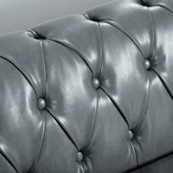 QHITTY Accent Large Sofa, Chesterfield Couch 3 Seater Modern Leather Couch Upholstered Sofa With Tufted Back For Living Room Furniture (Grey) 18 QHITTY Accent Large Sofa, Chesterfield Couch 3 Seater Modern Leather Couch Upholstered Sofa With Tufted Back For Living Room Furniture (Grey) -Best Furniture Store 51ksqkVm6XL
