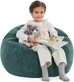 Nobildonna Bean Bag Chair Cover (No Filler) For Kids And Adults. Extra Large 300L Beanbag Stuffed Animal Storage Soft Premium Corduroy -Best Furniture Store 51lD7VWIA2S. AC