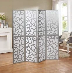 Giyano 4 Panel Screen Room Divider, White -Best Furniture Store 51mEyTY9pHL. AC