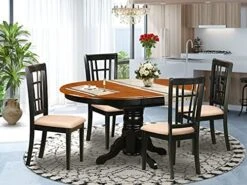 East West Furniture KENI5-BCH-W Dining Set, 5-Piece -Best Furniture Store 51meSXrEL. AC