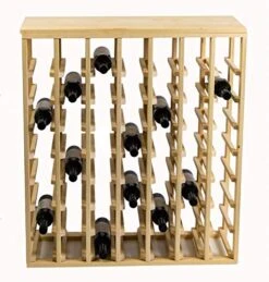 Creekside 56 Bottle Table Wine Rack (Pine) By Creekside - Exclusive 12 Inch Deep Design Conceals Entire Wine Bottles. Hand-sanded To Perfection!, Pine
