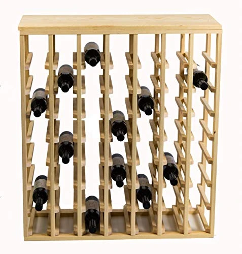 Creekside 56 Bottle Table Wine Rack (Pine) By Creekside - Exclusive 12 Inch Deep Design Conceals Entire Wine Bottles. Hand-sanded To Perfection!, Pine 1 Creekside 56 Bottle Table Wine Rack (Pine) By Creekside - Exclusive 12 Inch Deep Design Conceals Entire Wine Bottles. Hand-sanded To Perfection!, Pine