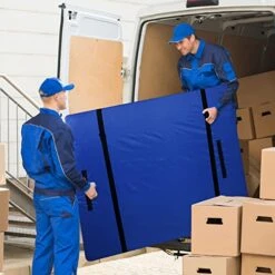 Queen Mattress Bag For Storage Moving Protector, Waterproof Reusable Mattress Cover With Heavy Duty 8 Handles Water Resistant Zipper Closure And 2 Adjustable Straps, Bright Blue 21 Queen Mattress Bag For Storage Moving Protector, Waterproof Reusable Mattress Cover With Heavy Duty 8 Handles Water Resistant Zipper Closure And 2 Adjustable Straps, Bright Blue -Best Furniture Store 51mlCnTDKzL