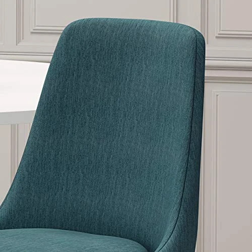 Christopher Knight Home Dawn Modern Fabric Dining Chairs (Set Of 2), Teal 4 Christopher Knight Home Dawn Modern Fabric Dining Chairs (Set Of 2), Teal - Image 4