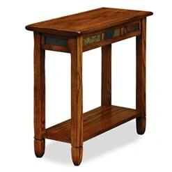 Leick Rustic Oak Chairside End Table