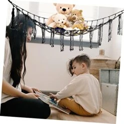 SECFOU Children's Toy Net Bag Boys Toy Stuffed Animals For Boys Girl Toy Stuffed Animal Net Or Hammock Toy Net Hammock Stuffed Animal Hammock Dolls Storage Hammock Toys Holder Net Cotton -Best Furniture Store 51nSERuBJQL