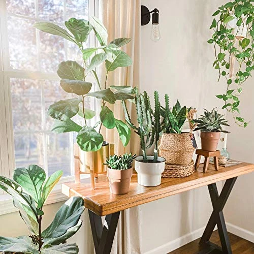 Signature Design By Ashley Wesling Urban Rectangular Sofa Table With Mango Wood Top, Light Brown & Black 2 Signature Design By Ashley Wesling Urban Rectangular Sofa Table With Mango Wood Top, Light Brown & Black - Image 2