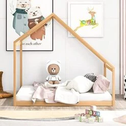 Winwee Wooden House Bed With Roof For Kids, Teens, Girls, Boys, Bedroom Furniture Children House Bed Frame, Can Be Decorated For Toddlers, Teens, Girls, Boys (White, Full) 19 Winwee Wooden House Bed With Roof For Kids, Teens, Girls, Boys, Bedroom Furniture Children House Bed Frame, Can Be Decorated For Toddlers, Teens, Girls, Boys (White, Full) -Best Furniture Store 51o5Na1wPL. AC