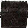 Davy Jones Locker Treasure Chest 16 Inch Sea Bottom Dark Finish