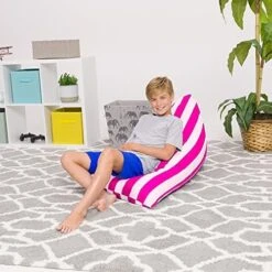 Posh Creations Bean Bag Chair For Kids And Teens -Twist Chair Medium 100L Size -Best Furniture Store 51p6FOyjKYL. AC