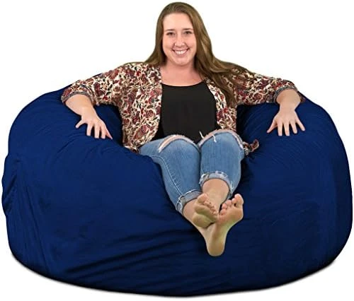 ULTIMATE SACK 5000 (5 Ft.) Bean Bag Chair: Giant Foam-Filled Furniture - Machine Washable Covers, Durable Inner Liner, 100% Virgin Foam. Comfy Bean Bag Chair. (Pink, Fur) 11 ULTIMATE SACK 5000 (5 Ft.) Bean Bag Chair: Giant Foam-Filled Furniture - Machine Washable Covers, Durable Inner Liner, 100% Virgin Foam. Comfy Bean Bag Chair. (Pink, Fur) - Image 11