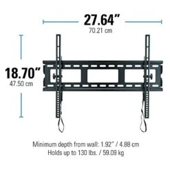 Sanus Universal Low Profile Tilt TV Wall Mount For 37" - 80" LED, LCD & Plasma TVs, Eliminates Glare With 10º Of Tilt & Post-Install Adjustments - 3 Step Install - Safety Certified - MLT14-B1 -Best Furniture Store 51pTJMmQUDL
