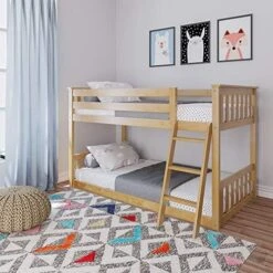 W Bunk Bed, Twin-Over-Twin Wood Bed Frame For Kids, White 19 W Bunk Bed, Twin-Over-Twin Wood Bed Frame For Kids, White -Best Furniture Store 51pdNxRfOiL. AC