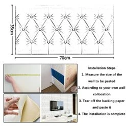 LXBAMKEA Kid's Anti-Collision Wall Stickers, Self-Adhesive Soft Bag 3D Wall Panels, Nursery Playroom Children's Bedroom 3D Wall Cushion, Background Waterproof Wall Pad (Color : Off White, Size : 10P 21 LXBAMKEA Kid's Anti-Collision Wall Stickers, Self-Adhesive Soft Bag 3D Wall Panels, Nursery Playroom Children's Bedroom 3D Wall Cushion, Background Waterproof Wall Pad (Color : Off White, Size : 10P -Best Furniture Store 51pjrZOdNHL