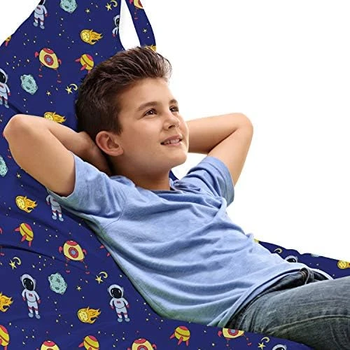 Ambesonne Pirates Lounger Chair Bag, Jolly Roger Pattern In Classic Nautical Colors Dangerous Halloween Character, High Capacity Storage With Handle Container, Lounger Size, Dark Blue White 15 Ambesonne Pirates Lounger Chair Bag, Jolly Roger Pattern In Classic Nautical Colors Dangerous Halloween Character, High Capacity Storage With Handle Container, Lounger Size, Dark Blue White - Image 15