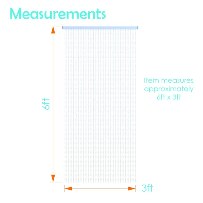 Crystal Beaded Curtains For Doorways, Room Divider, 6’ X 3’, 1 PC, Clear Beads, Privacy Screen, Curtain At Door, Kids, Bedroom, Closet, Diamond Cut, Separator, Hanging Bohemian Partition | Houseables 2 Crystal Beaded Curtains For Doorways, Room Divider, 6’ X 3’, 1 PC, Clear Beads, Privacy Screen, Curtain At Door, Kids, Bedroom, Closet, Diamond Cut, Separator, Hanging Bohemian Partition | Houseables - Image 2