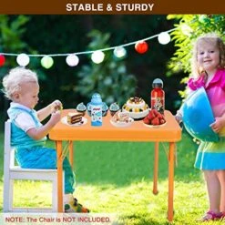 RedSwing Kids Folding Card Table, Portable 2ft Square Table For Toddlers With Stable Lock Design, Indoor Outdoor Childrens Activity Table For Playing Dining Drawing 7 RedSwing Kids Folding Card Table, Portable 2ft Square Table For Toddlers With Stable Lock Design, Indoor Outdoor Childrens Activity Table For Playing Dining Drawing -Best Furniture Store 51qhhqXok4L