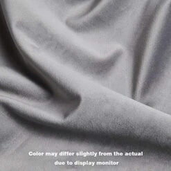 Duhome Modern Round Velvet Ottoman Footrest Vanity Stool Gray -Best Furniture Store 51rqBX5wY1L