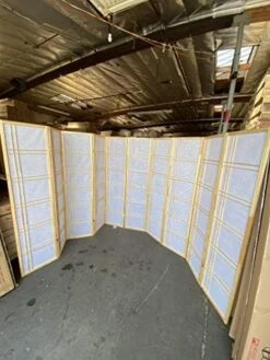 Double Cross Room Divider 3 To 10 Panel (White, 4) -Best Furniture Store 51rxi0W0HyL. AC