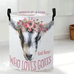 Custom Name Strawberry Cow Pattern Storage Bin Waterproof Nursery Storage Basket With Durable Handles Dirty Clothes Hamper For Bedroom Bathroom -Best Furniture Store 51sNtxxGPL. AC