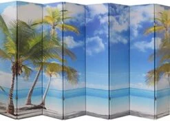 4-Panel Canvas Room Screen Divider Double Sided Digital Print Virgin Islands Beach Design 7 4-Panel Canvas Room Screen Divider Double Sided Digital Print Virgin Islands Beach Design -Best Furniture Store 51sQHFxpA L. AC