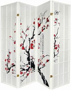 4-Panel Blossom Screen Room Divider, Black 17 4-Panel Blossom Screen Room Divider, Black -Best Furniture Store 51sRmudlJfL. AC