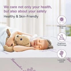  8 Inch Twin Memory Foam Mattress,Cooling Lavender  Mattress In A Box,Medium-Firm Mattress Made In USA,Pressure Relief & Temperature Regulation,Fiberglass-Free,CertiPUR-US Certified -Best Furniture Store 51sXfZz02yL