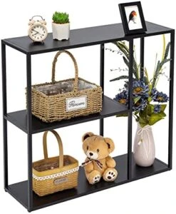 HDANI Console Table, Narrow Entryway Table, 3 Tier Metal Hallway Table, 9.8''Dx31.5''Wx29.7''H(Black) -Best Furniture Store 51tJqeh6thL. AC