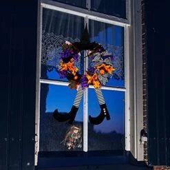 MatureGirl Hanging Decoration Ring Halloween Door House Flower Pendant Home Decor 12inch Christmas Wreath (As Shows, One Size) 10 MatureGirl Hanging Decoration Ring Halloween Door House Flower Pendant Home Decor 12inch Christmas Wreath (As Shows, One Size) -Best Furniture Store 51tW4MT0aRL