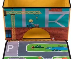 Clever Creations Collapsible Toy Storage Organizer And Play Mat For Kids - Perfect Toy Chest For Organizing Books, Toys, Games, And More - Construction Site Theme 11 Clever Creations Collapsible Toy Storage Organizer And Play Mat For Kids - Perfect Toy Chest For Organizing Books, Toys, Games, And More - Construction Site Theme -Best Furniture Store 51tWkTIC4eL