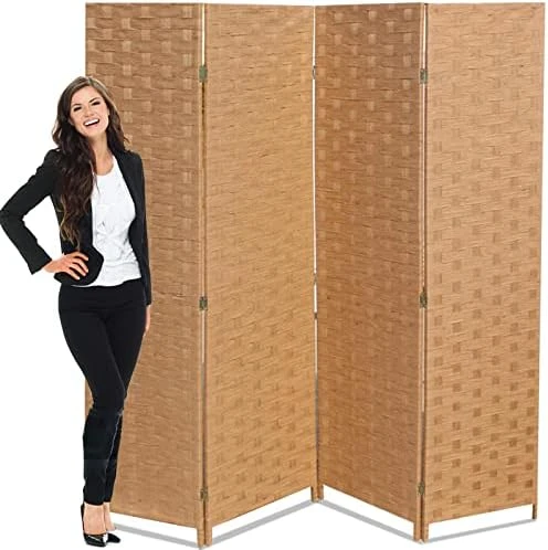 Room Dividers 3 Panel Partition Room Dividers 5.6 Ft Tall Privacy Wall Foldable Room Divider Privacy Screen Wood Screen Room Separator For Home Office Bedroom Restaurant , Gray 7 Room Dividers 3 Panel Partition Room Dividers 5.6 Ft Tall Privacy Wall Foldable Room Divider Privacy Screen Wood Screen Room Separator For Home Office Bedroom Restaurant , Gray - Image 7