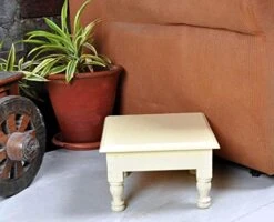 Lalhaveli Wooden Chowki For Puja Chowki For Sitting Kids Stool Study Room Décor 13 Inch Chowki -Best Furniture Store 51tjmrvmpVL