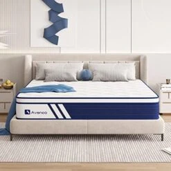 Queen Mattress, 12 Inch Hybrid Queen Size Mattress In A Box With Gel Memory Foam, Individual Pocket Coils For Pressure Relief And Motion Isolation, Medium Firm Queen Mattresses -Best Furniture Store 51uIDvptfTL. AC 1