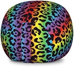 Ambesonne Zebra Print Storage Toy Bag Chair, Striped Zebra Animal Print Nature Wildlife Inspired Simplistic Illustration, Stuffed Animal Organizer Washable Bag, Small Size, White Charcoal -Best Furniture Store 51uMTIGbL6L. AC