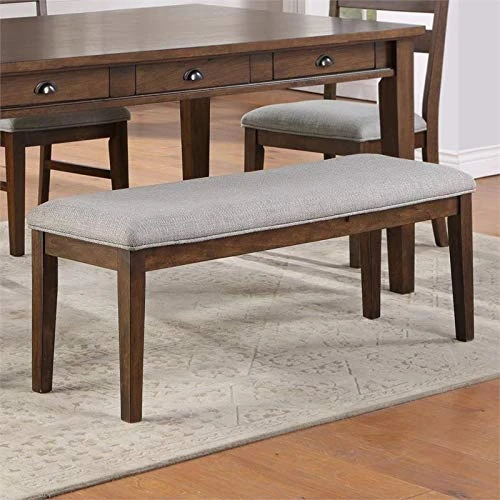 Steve Silver Ora Warm Walnut Brown Wood Dining Bench 3 Steve Silver Ora Warm Walnut Brown Wood Dining Bench - Image 3